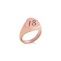 Anello Rubinia Donna Numeri e Parole in Oro rosa AN225R - AN225R